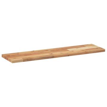 Floating Shelf 80x20 cm - Solid Acacia Wood - Stylish Storage