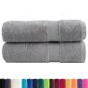 Premium Bath Towels SOLUND 2pcs Grey 100x150cm 600gsm