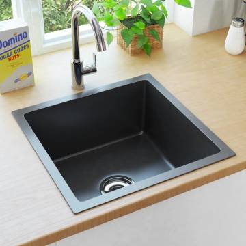 Handmade Kitchen Sink - Black Stainless Steel | Hipo Market