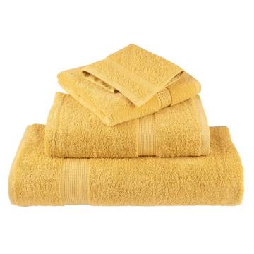 Premium Hand Towels SOLUND 4pcs Gold 50x100cm | Hipomarket