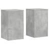 Plant Stands 2 pcs - Concrete Grey, Engineered Wood | Hipo Market