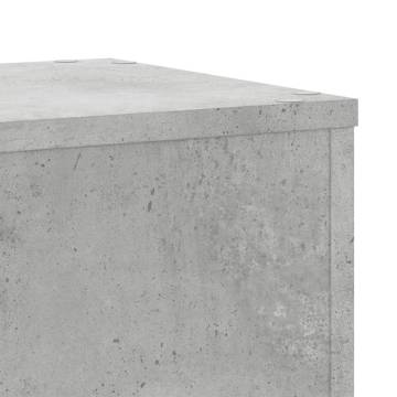 Plant Stands 2 pcs - Concrete Grey, Engineered Wood | Hipo Market