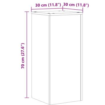 White Plant Stands (2 pcs) - Durable & Stylish | HipoMarket