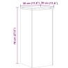 White Plant Stands (2 pcs) - Durable & Stylish | HipoMarket