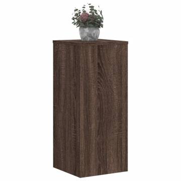 Stylish Brown Oak Plant Stands - 2 pcs 30x30x70 cm