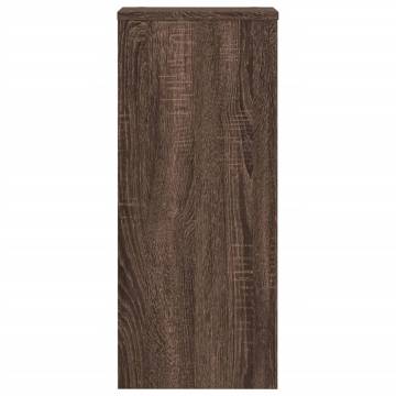 Stylish Brown Oak Plant Stands - 2 pcs 30x30x70 cm