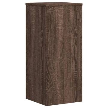 Stylish Brown Oak Plant Stands - 2 pcs 30x30x70 cm