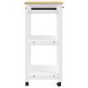 Kitchen Trolley MONZA - Stylish Solid Pine Wood Storage