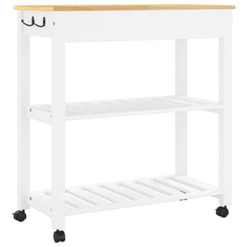 Kitchen Trolley MONZA - Stylish Solid Pine Wood Storage