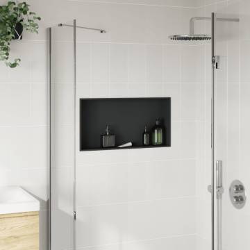 Matt Black Shower Niche 62x32 cm - Durable Stainless Steel