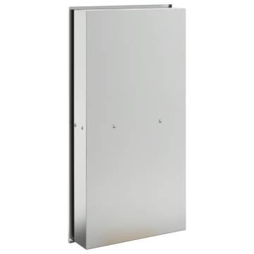 Shower Niche Brushed Silver 32x62x9 cm Stainless Steel