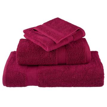 Premium Bordeaux Towels SOLUND Set of 10 - 100x200cm