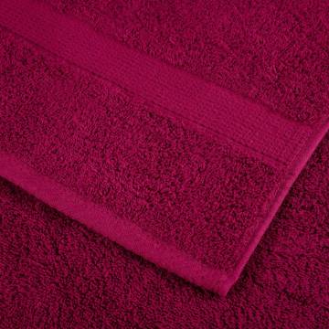 Premium Bordeaux Towels SOLUND Set of 10 - 100x200cm