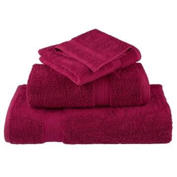 Premium Hand Towels SOLUND 2pcs Bordeaux 50x100cm 600gsm