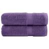  Premium Hand Towels SOLUND 2 pcs Purple 50x100 cm 600 gsm Colour purple Size 50 x 100 cm Quantity in Package 2 