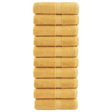 Premium Soap Towels SOLUND - 10pcs Gold 30x30cm 600gsm