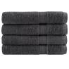 Premium SOLUND Towels 4pcs Anthracite - 100x200cm, 600gsm