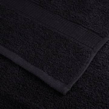 Premium Sauna Towels SOLUND 2 pcs Black 80x200 cm - 600 gsm