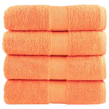 Premium Soap Towels SOLUND | 4 pcs Orange 600 gsm