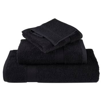 Premium Soap Towels SOLUND 4 pcs Black - 30x30 cm 600 gsm