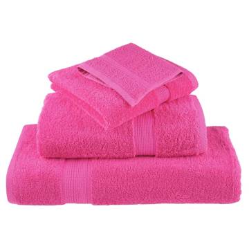 Premium Sauna Towels SOLUND 4 pcs Pink - Soft & Absorbent