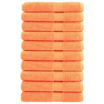 Premium SOLUND Towels - 10 pcs Orange 100x200 cm 600 gsm