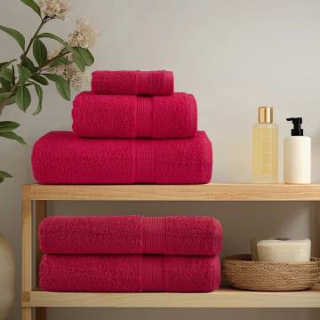 Premium SOLUND Towels - 10 Red Towels (100x200 cm, 600 gsm)