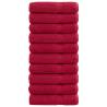  Premium Hand Towels SOLUND 10 pcs Red 50x100 cm 600 gsm Colour red Size 50 x 100 cm Quantity in Package 10 