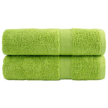 Premium Hand Towels SOLUND - Apple Green 50x100 cm (2 pcs)