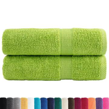 Premium Hand Towels SOLUND - Apple Green 50x100 cm (2 pcs)