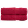  Premium Hand Towels SOLUND 2 pcs Red 50x100 cm 600 gsm Colour red Size 50 x 100 cm Quantity in Package 2 