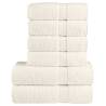  6 Piece Premium Towel Set SOLUND Cream 600 gsm Colour cream Quantity in Package 1 