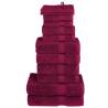  12 Piece Premium Towel Set SOLUND Bordeaux 600 gsm Colour bordeaux Quantity in Package 1 