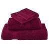 12 Piece Premium Towel Set SOLUND Bordeaux - 600 GSM Softness