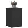 Stylish Black Plant Stands - 2 Pcs - Durable Engineered Wood