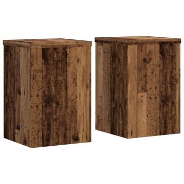 Plant Stands 2 pcs Old Wood - Stylish & Durable Design