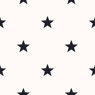 Noordwand Little Stars Wallpaper - Black & White | HipoMarket