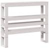 White Bed Frame with Headboard 90x200 cm | Solid Pine Design