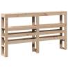 Solid Wood Pine Bed Frame with Headboard - King Size 150x200 cm