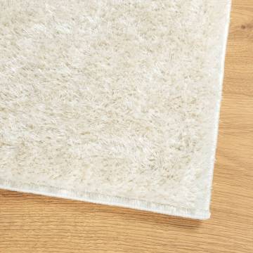 Rug ISTAN High Pile Shiny Look Cream 160x230 cm - Hipomarket