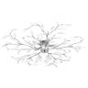 Ceiling Lamp with Acrylic Crystal Leaf Arms for 5 E14 Bulbs White Colour white Size 100 x 15 cm Quantity in Package 1 Bulb Quantity 