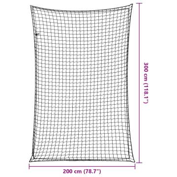 Trailer Net with Elastic Rope Black 3x2m - Durable & Versatile