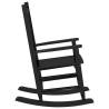 Buy 2 pcs Black Solid Wood Rocking Chairs for Children