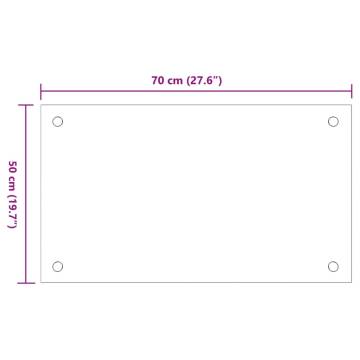 Transparent Kitchen Backsplashes - 2 pcs Tempered Glass | HipoMarket