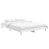 Bed Frame White 135x190 cm Double | Durable Engineered Wood