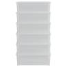 Plastic Storage Boxes 6 pcs - 25L Stackable | HipoMarket