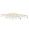 Bed Frame White 135x190 cm Double | Durable Engineered Wood