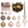 Artificial Hinged Christmas Tree 270 cm with 300 LEDs & Ball Set