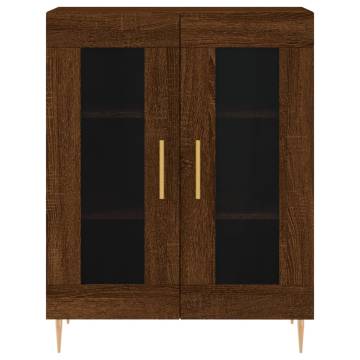 Stylish Brown Oak Highboard - 69.5x34x180 cm | HipoMarket