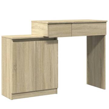 Dressing Table with LED Sonoma Oak - Stylish & Functional